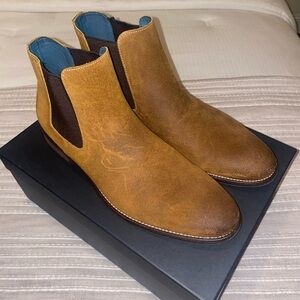 Blake McKay Men's Cognac Chelsea Boots